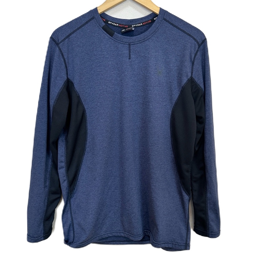Spyder Active Long Sleeve Blue Shirt Men’s‎ Medium